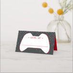 Cartão De Mesa BAR MITZVAH moderno controle do jogador legal verm<br><div class="desc">por kat massard >> kat@simplysweetPAPERIE.com <<< Uma tendência, design bonitinho para seus CARDS DE RESIDÊNCIA de Eventos, com nomes de convidados manuais e com número de tabela TIP: 1. Para mudar/mover gráficos e fontes e adicionar mais texto - pressione o botão "personalizar" - - - - - - - -...</div>