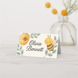 Cartão De Mesa Bee Baby Shower Place Card 