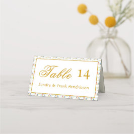 Cartão De Mesa Bluebirds Wedding