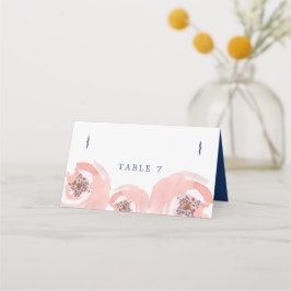 Cartão De Mesa Blush Blossoms