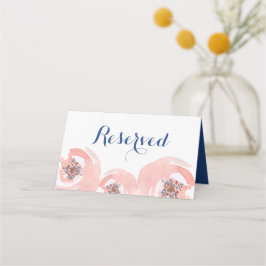 Cartão De Mesa Blush Blossoms Reservados