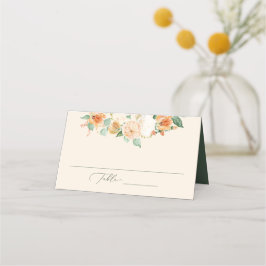 Cartão De Mesa Boho Boho Peach Greenery Casamento Floral