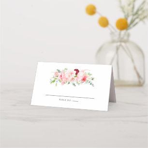 Cartão De Mesa Boho Chic Pink Peony Floral