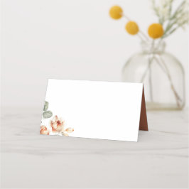 Cartão De Mesa Boho Elegante das Flores de Queda