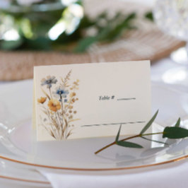 Cartão De Mesa BOHO WILDFLOWERS MEADOW mesa de casamento