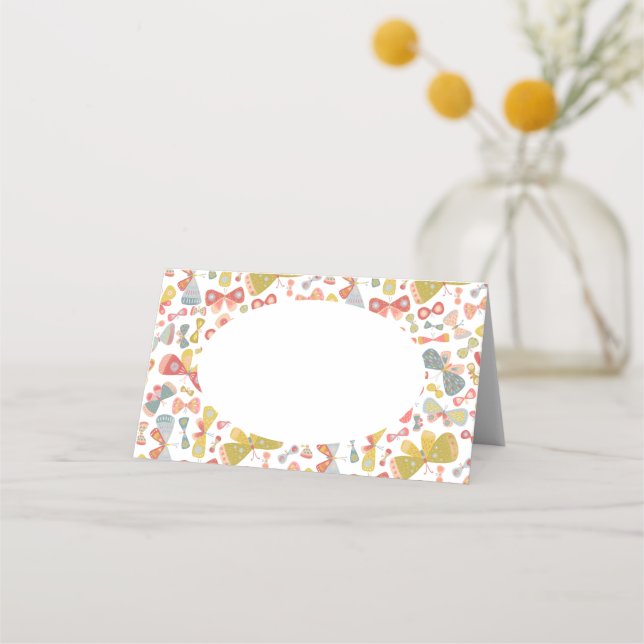 Cartão De Mesa Borboleta Tango (Frente)