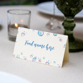 Cartão De Mesa Bubble Birthday Tent Place Card Summer Party