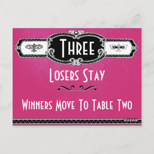 Cartão de Mesa Bunco de Arte Vintage #3