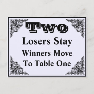 Cartão de Mesa Bunco Vitoriano Elegante #2