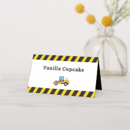 Cartão De Mesa Caminhão de Construção do Cubo da Placa de Comida 