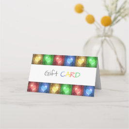 Cartão De Mesa Cartão-presente para Dias de os namorados Colorido