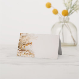 Cartão De Mesa Casamento Boho Foral Outono