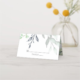 Cartão De Mesa Casamento Botânico Elegante