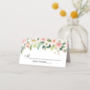 Cartão De Mesa Casamento Botânico Moderno - Rosa Rosa Rosa Rosa R
