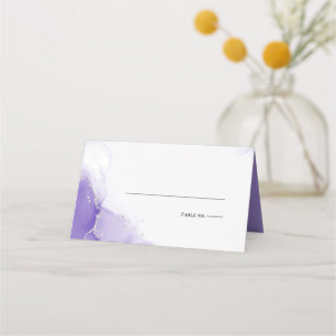 Cartão De Mesa Casamento Carro Prateado Roxo Ametist