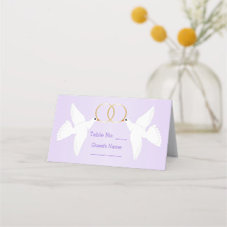 Cartão De Mesa Casamento Colorido Design Lilac