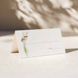 Cartão De Mesa Casamento com Buquê Cascata de Anthurium