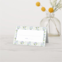 Casamento com Moldura Floral Azul de Cottage Român