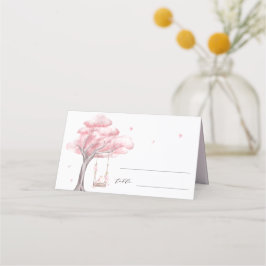 Cartão De Mesa Casamento com o Elegante Cherry Blossom Sakura