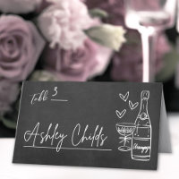 Casamento com Quadro Negro Caprichoso Desenhado à