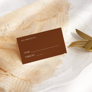 Cartão De Mesa Casamento com Tipografia Moderna e Sonora