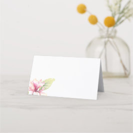 Cartão De Mesa Casamento da Magnólia Verde Rosa e Sage