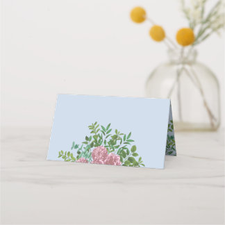 Cartão De Mesa Casamento da primavera do Jardim das Rosas Rosa