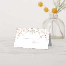 Cartão De Mesa Casamento de campo de Rosa selvagem