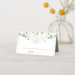 Cartão De Mesa Casamento de Charm Green Wildflower Elegante