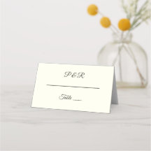 Casamento de Cor de Marfim Simples Estilizado em R