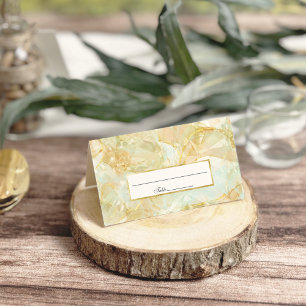 Cartão De Mesa Casamento de Cristal Burst de Champagne