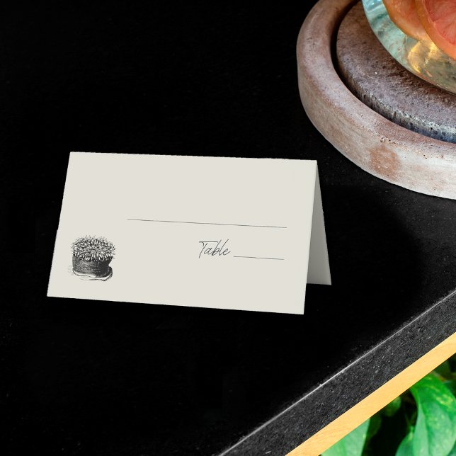 Cartão De Mesa Casamento de Destino de Praia do Oceano Costeiro d (Criador carregado)