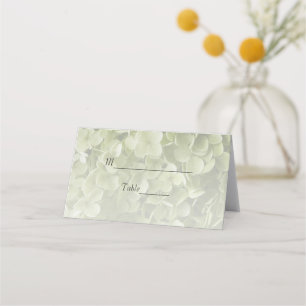 Cartão De Mesa Casamento de Flores de Annabelle Hydrangea Green
