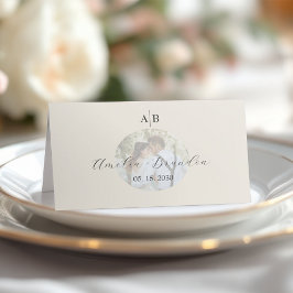 Cartão De Mesa Casamento de Foto de Marfim