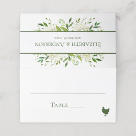 Cartão De Mesa Casamento de Hydrangeas White