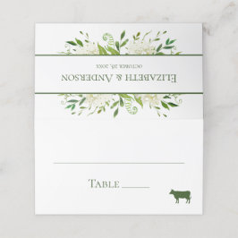 Cartão De Mesa Casamento de Hydrangeas White