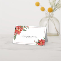 Casamento de Natal Vermelho Poinsettia de Inverno 