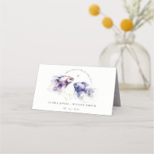 Casamento de Peixes Costeiros Lilac Aquarela Elega