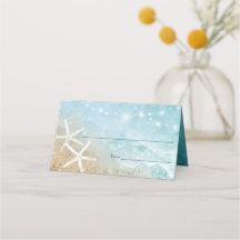 Casamento de Praia de Azul e Teal Watercolor