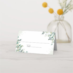 Cartão De Mesa Casamento de Quadros Geométricos Eucalyptus Succul