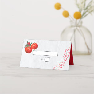 Cartão De Mesa Casamento de romã-vermelha do Mediterrâneo