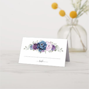 Cartão De Mesa Casamento de Sangue Lilac Marinho Roxo Dusty Blue