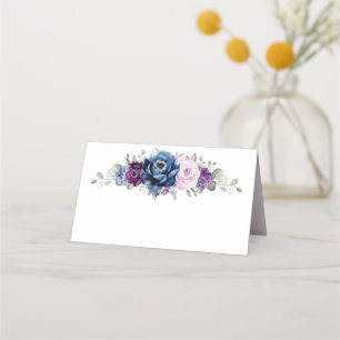 Cartão De Mesa Casamento de Sangue Lilac Marinho Roxo Dusty Blue