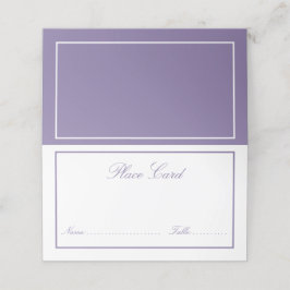 Cartão De Mesa Casamento de Script Clássico de Lavanda Lilac Eleg