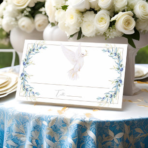 Cartão De Mesa Casamento de Sobremesas de Varetas e Folhas de Oli