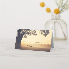 Cartão De Mesa Casamento de Sonhos à Noite de Três Luzes