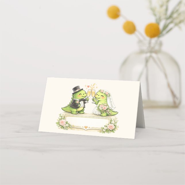 Cartão De Mesa Casamento Divertido (Frente)