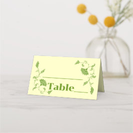 Cartão De Mesa Casamento do Jardim Edwardian