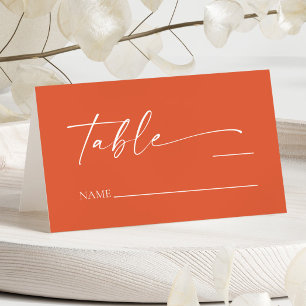 Cartão De Mesa Casamento Elegante Minimalista Moderno Verona Suns