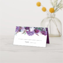 Casamento Elegante Moderno Floral Roxo